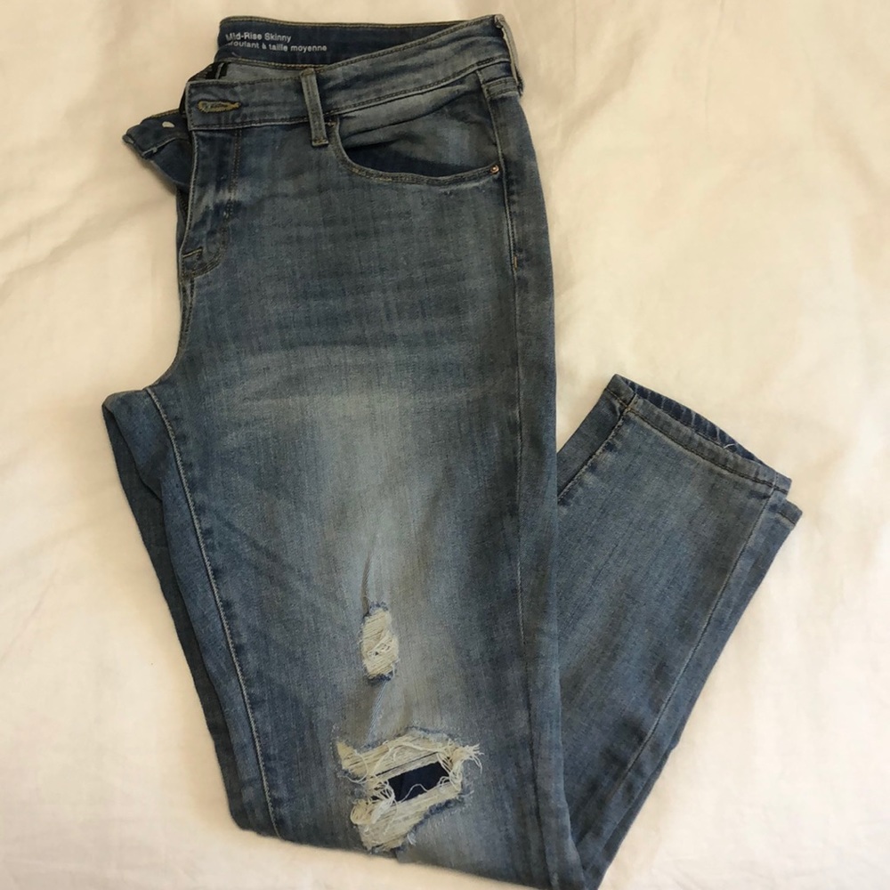Mossimo Like New Mid-Rise Skinny Ankle Jeans